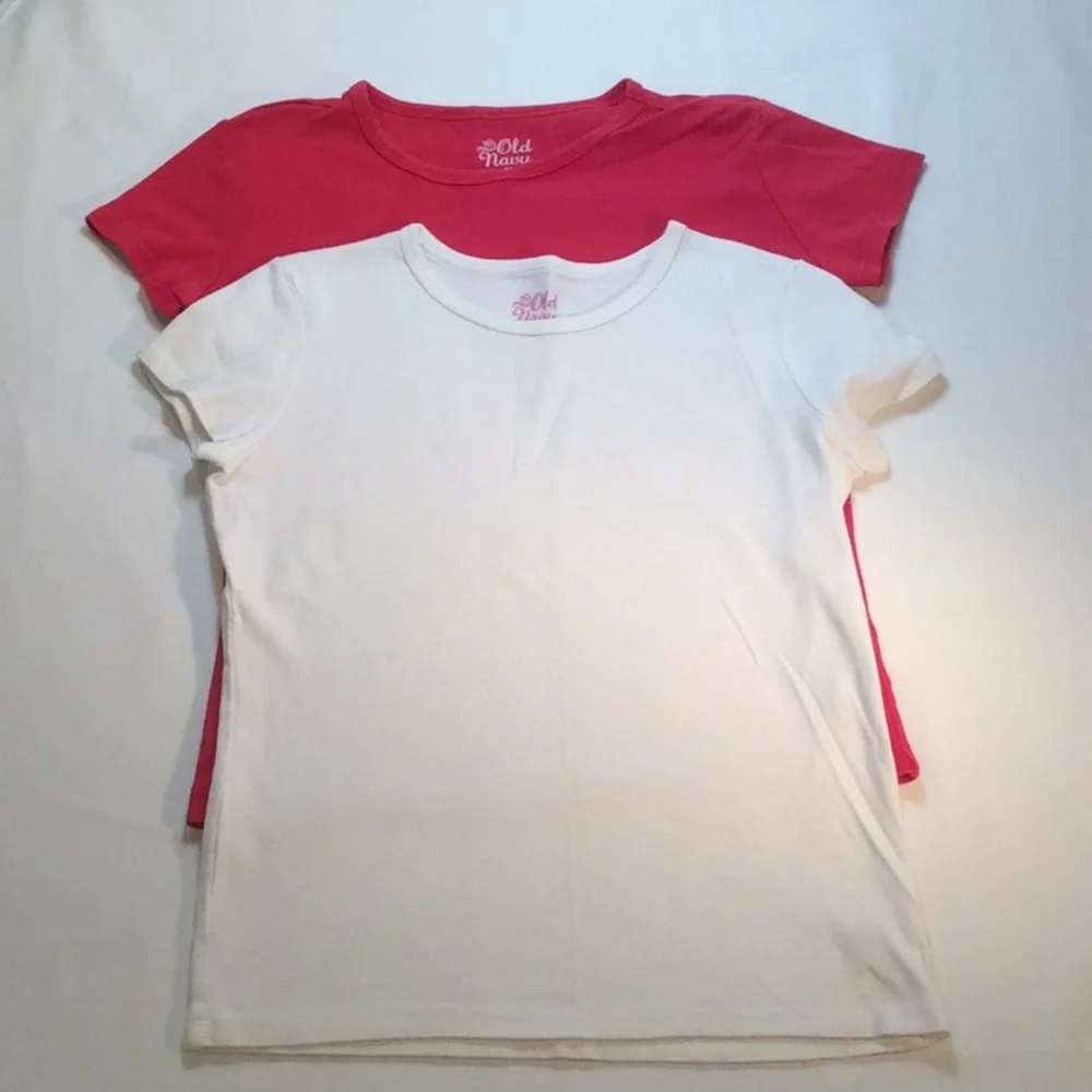 Old Navy Girls Short Sleeve Set of Two Tops Size M
